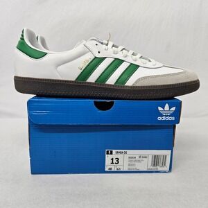 Adidas Samba OG Casual Shoes IG1024 White Green Brown Men's Men's Size 13
